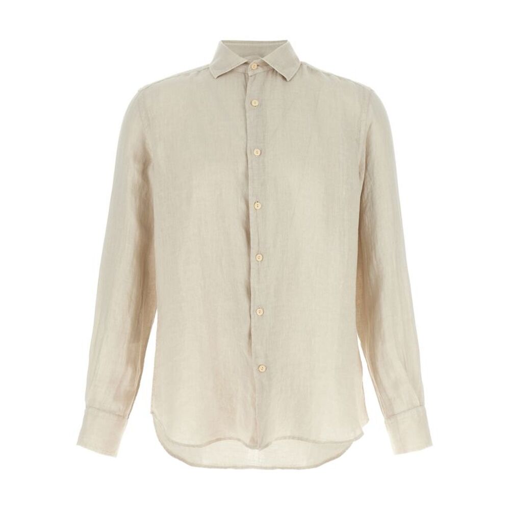 MC2 Saint Barth Beige Linen Men's Blouse